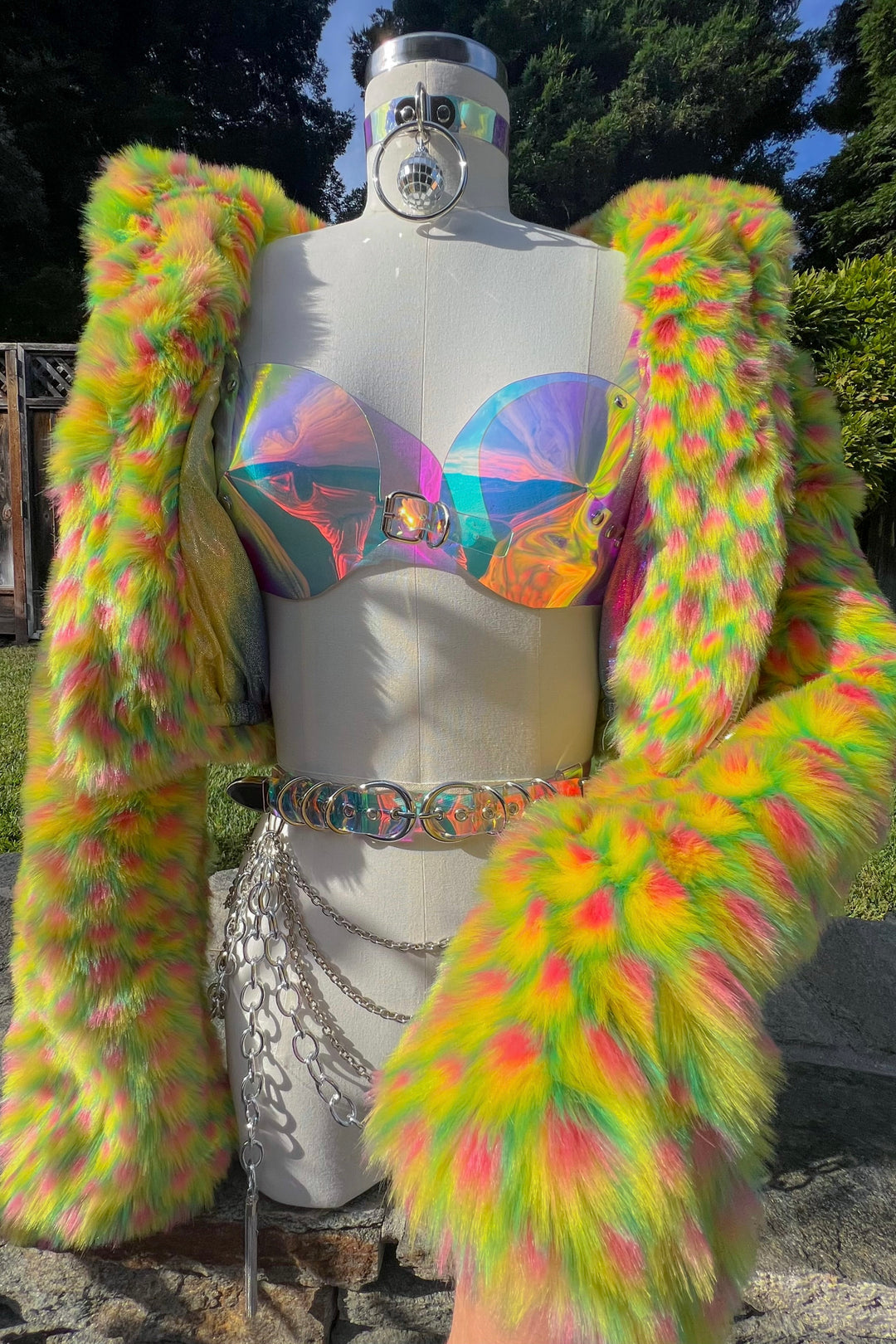 Happy Pill Crop Coat - Mellow Yellow