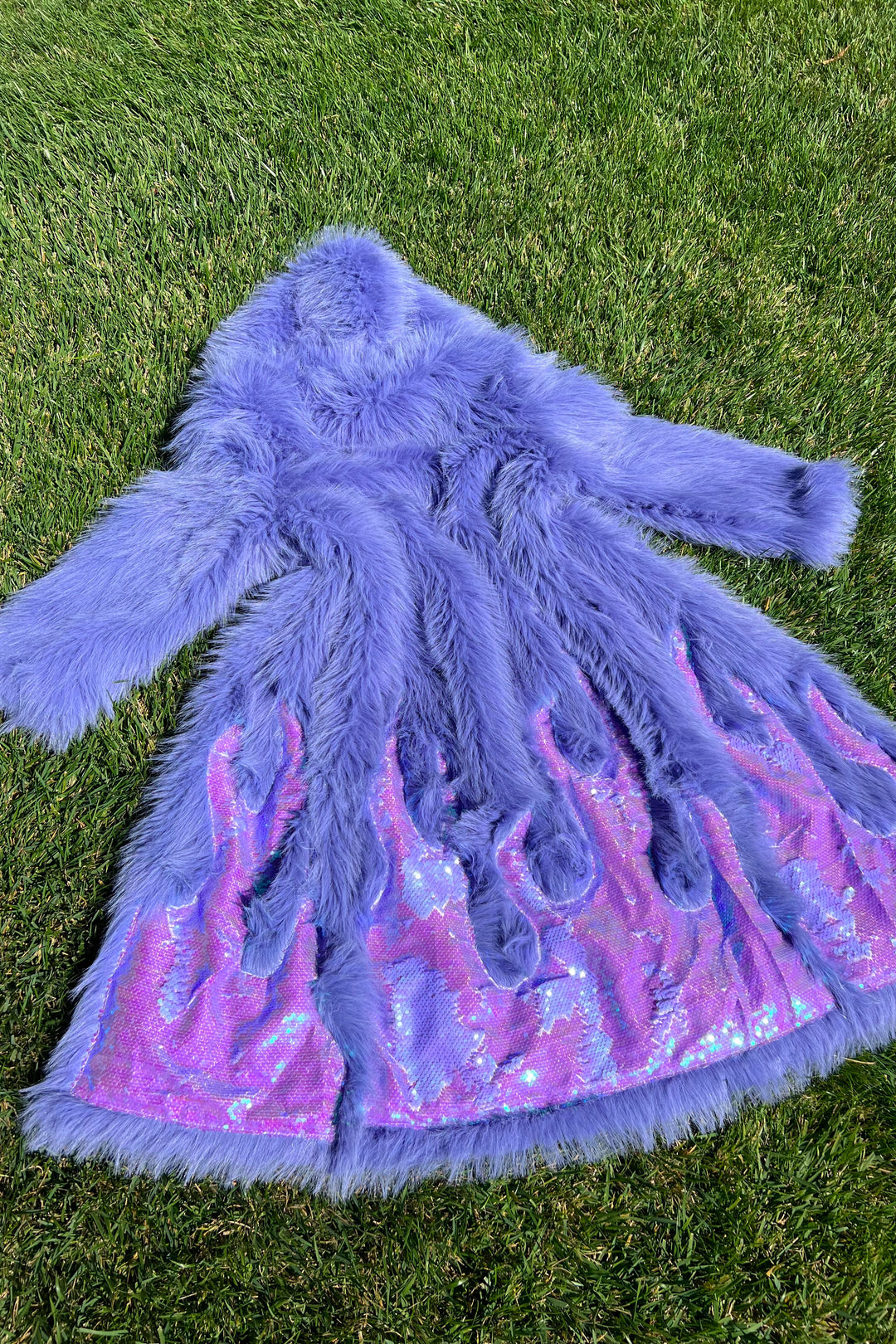 Amethyst Glow Fur Coat