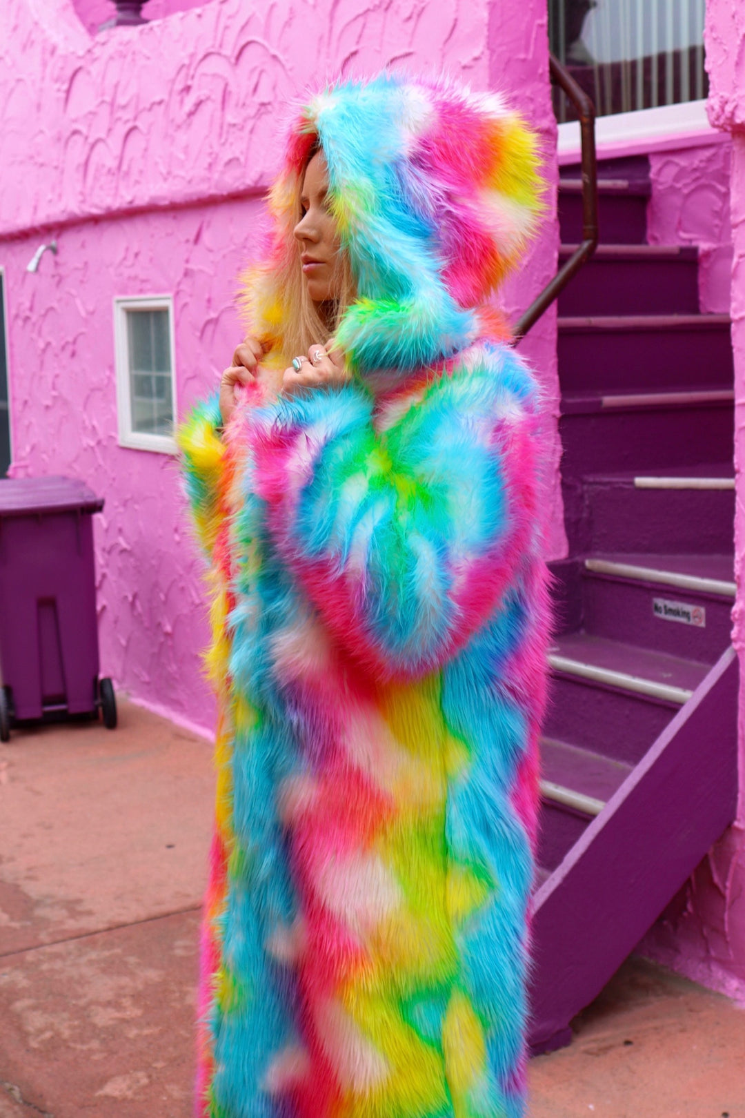 Prismatic Fur Coat