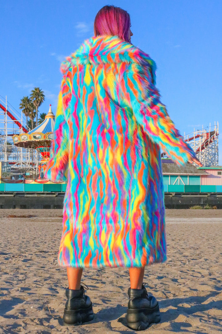 Funfetti Faux Fur Coat