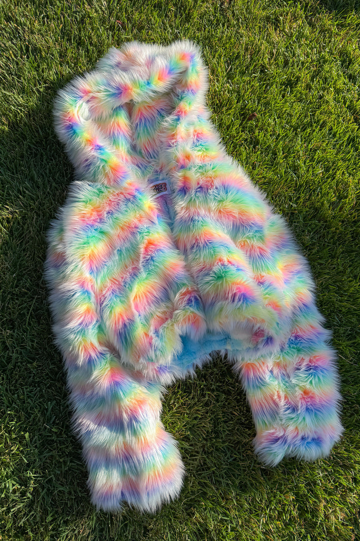 Frosted Rainbow Crop Coat