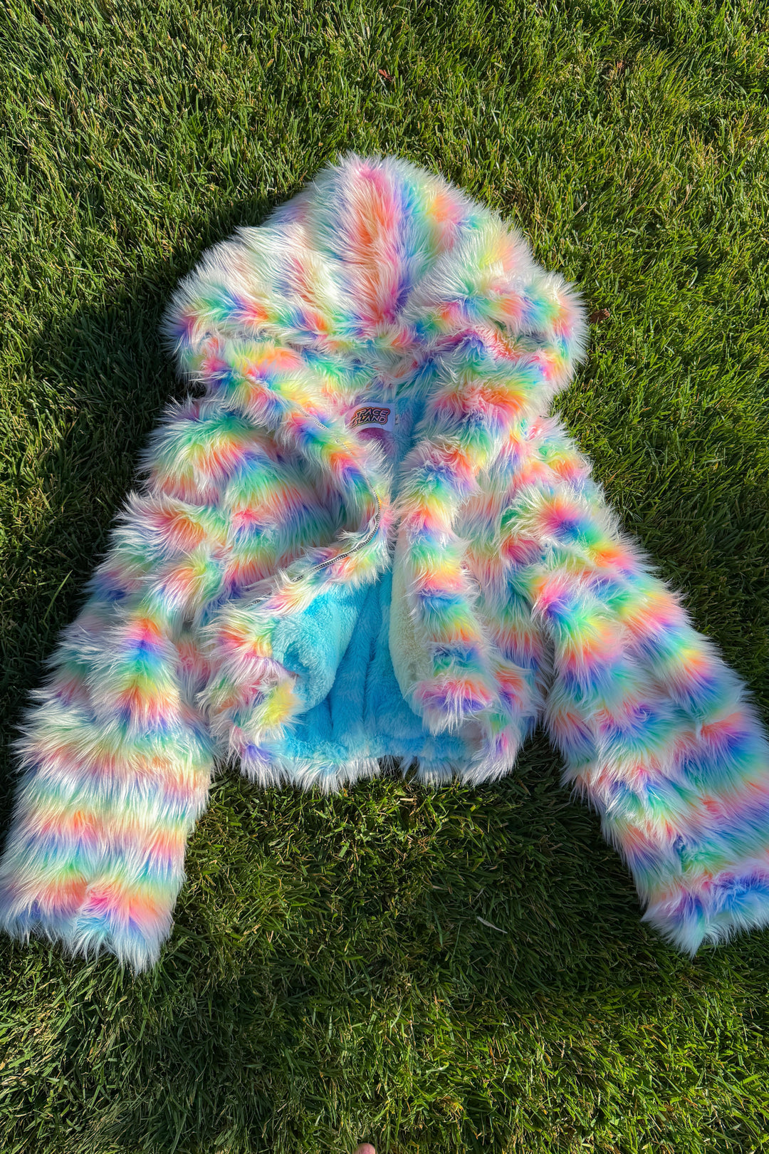 Frosted Rainbow Crop Coat