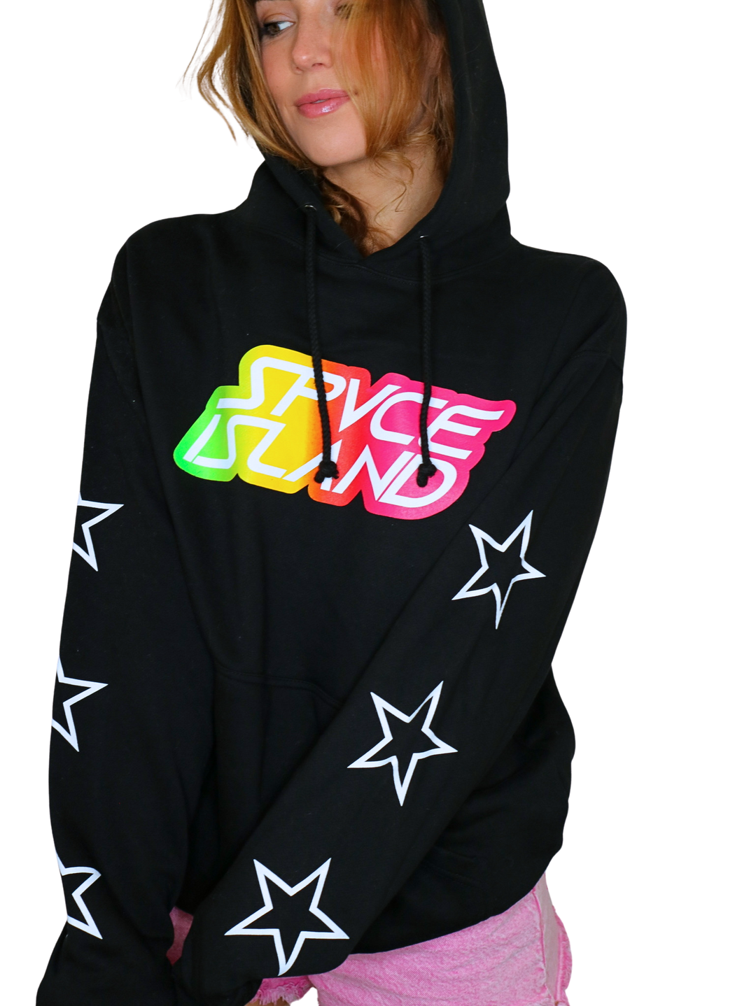 Space Island Bold Hoodie ☆ Black