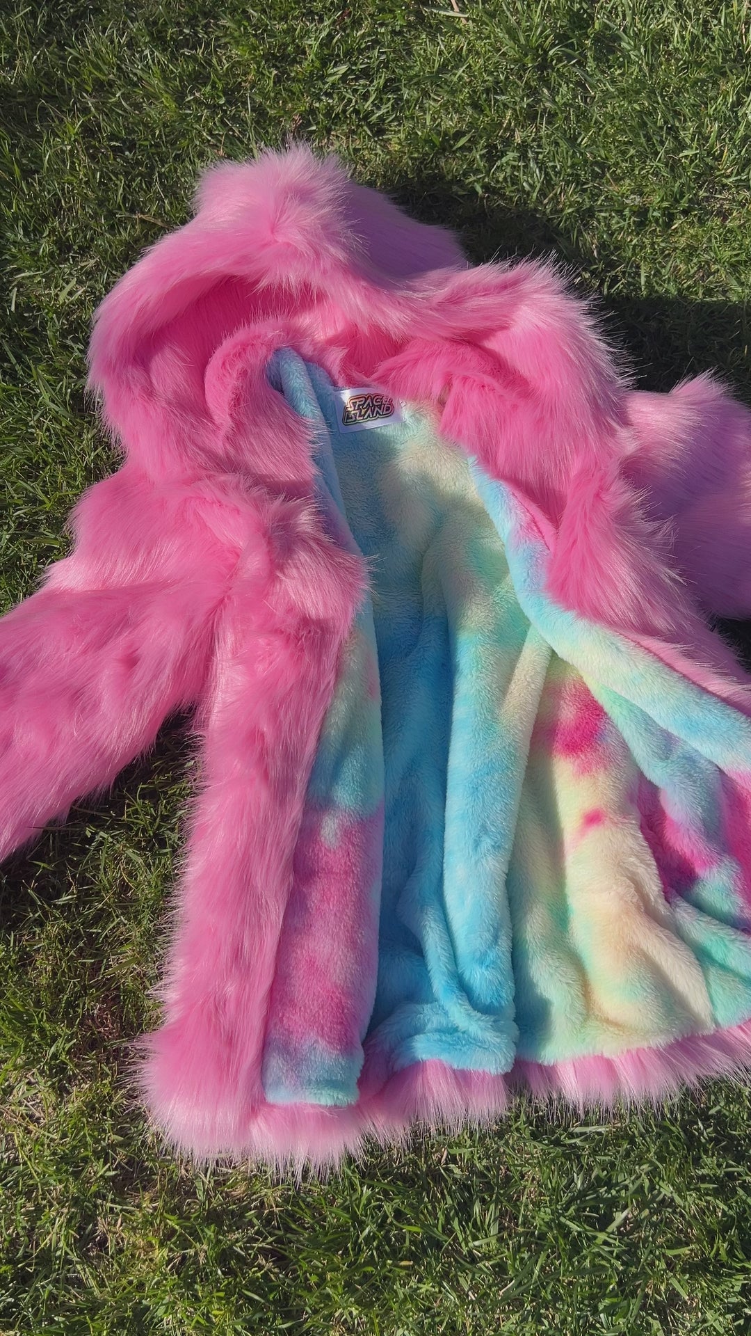 Cherry Blossom Fur Coat