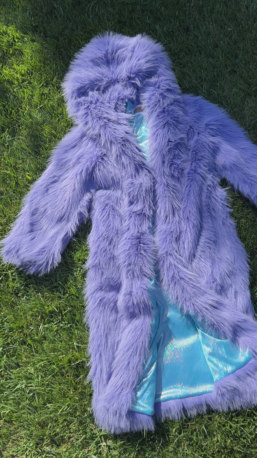 Indigo Fur Coat